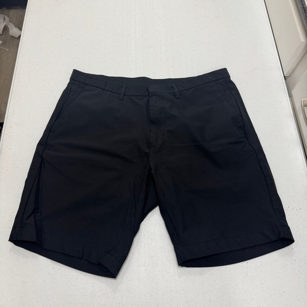 Calvin Klein Black Flat-Front Performance Shorts